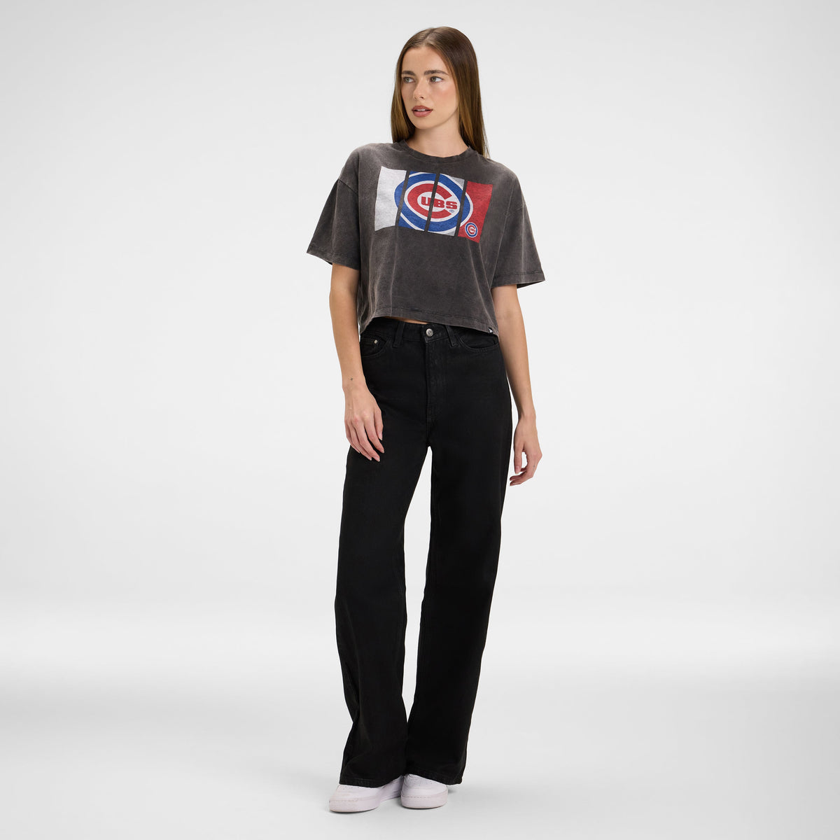 Kansas City Chiefs Sport Night Black Cropped Women's T-Shirt