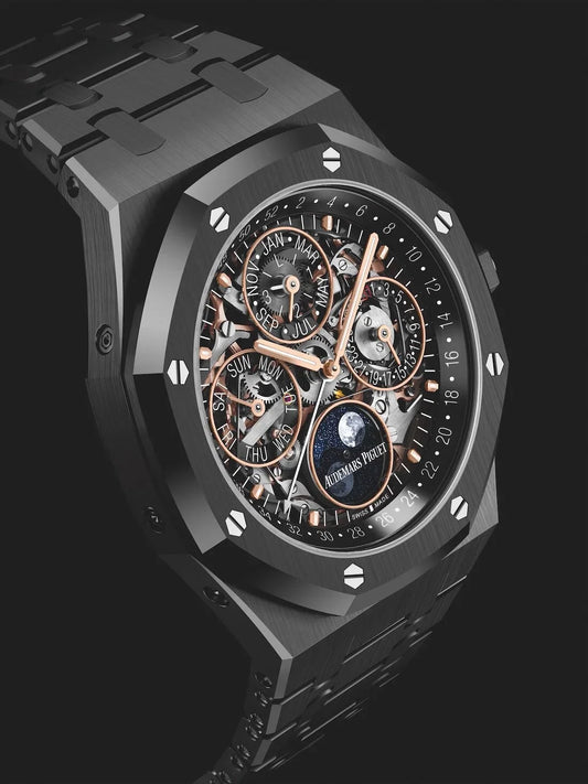 Audemars Piguet Royal Oak Perpetual Calendar 26585CE.OO.1225CE.01 Openworked Black Ceramic