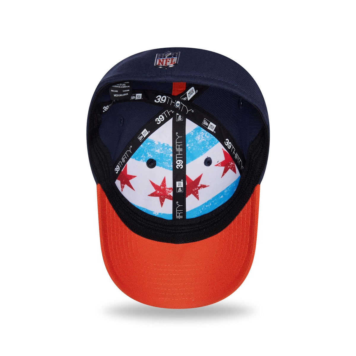 Chicago Bears 2026 Draft 39THIRTY M-Crown Stretch Fit Hat
