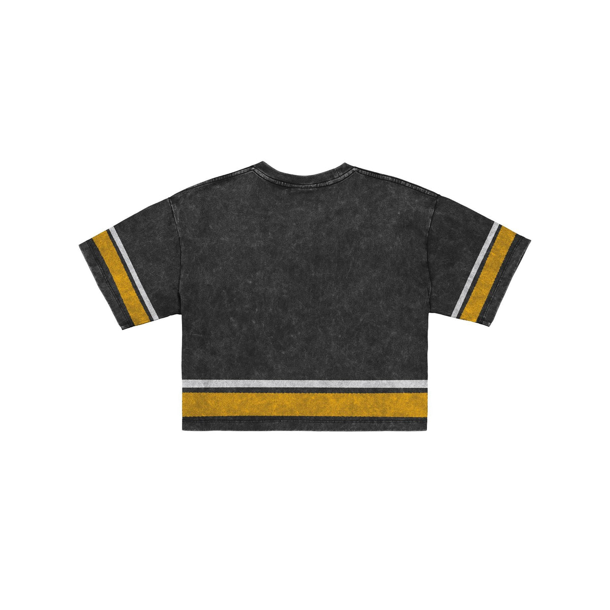 Pittsburgh Steelers Women's Vintage Stripe Cropped T-Shirt