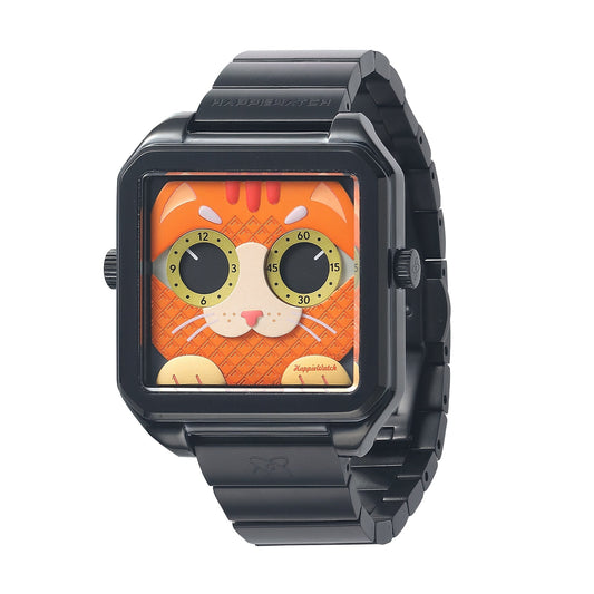 HappieWatch The Ginger Cat A Fiery Orange-Red Watch