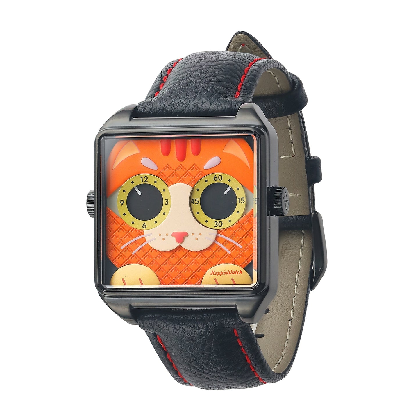 HappieWatch The Ginger Cat A Fiery Orange-Red Watch