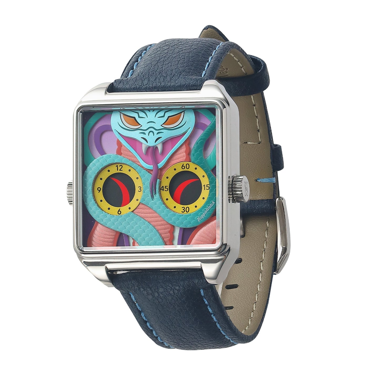 HappieWatch Silver Serpent Watch