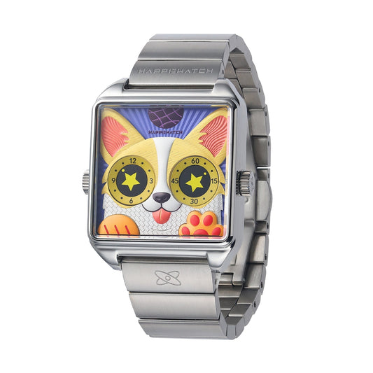 HappieWatch The Corgi Rebel — Modern Dog Watch with Attitude