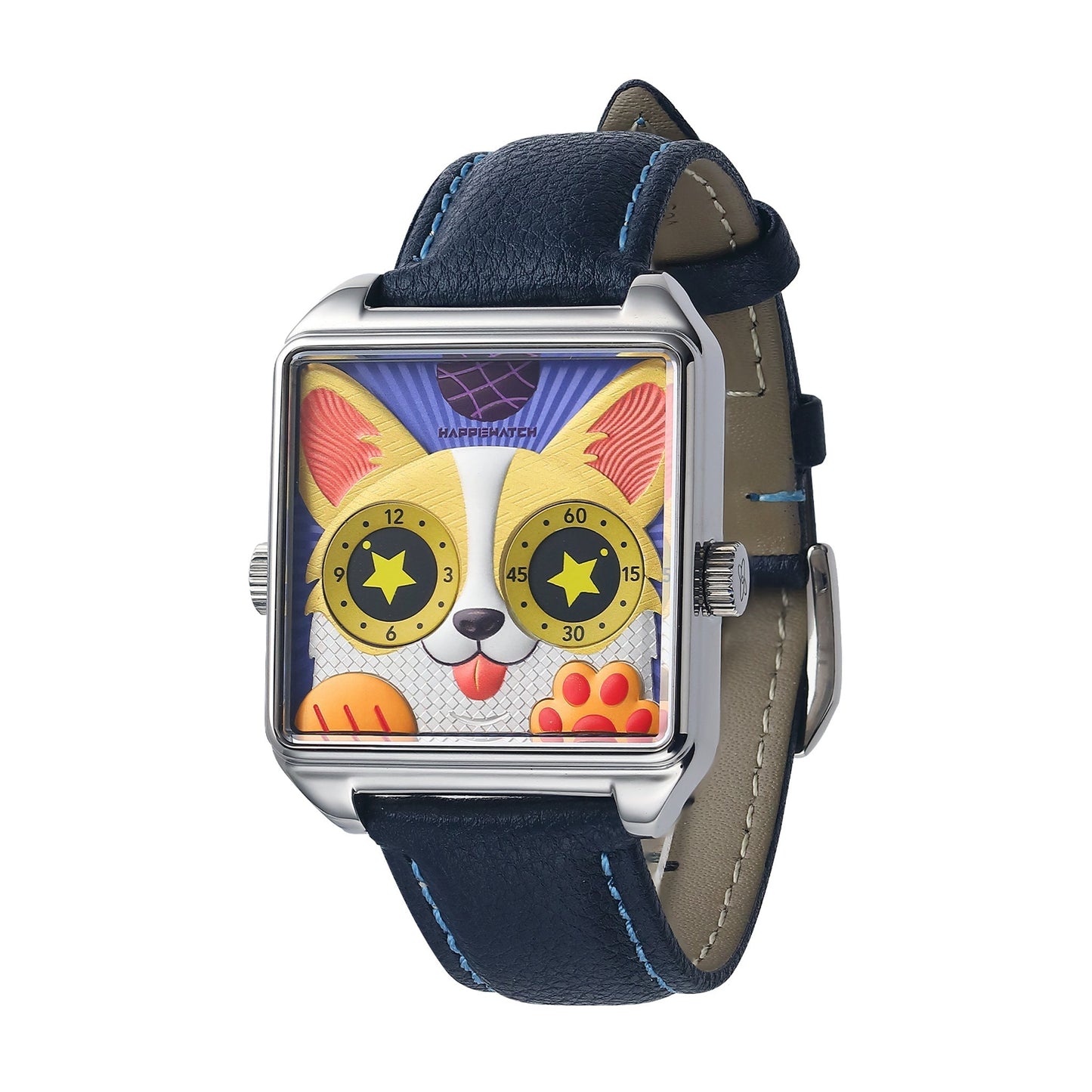 HappieWatch The Corgi Rebel — Modern Dog Watch with Attitude