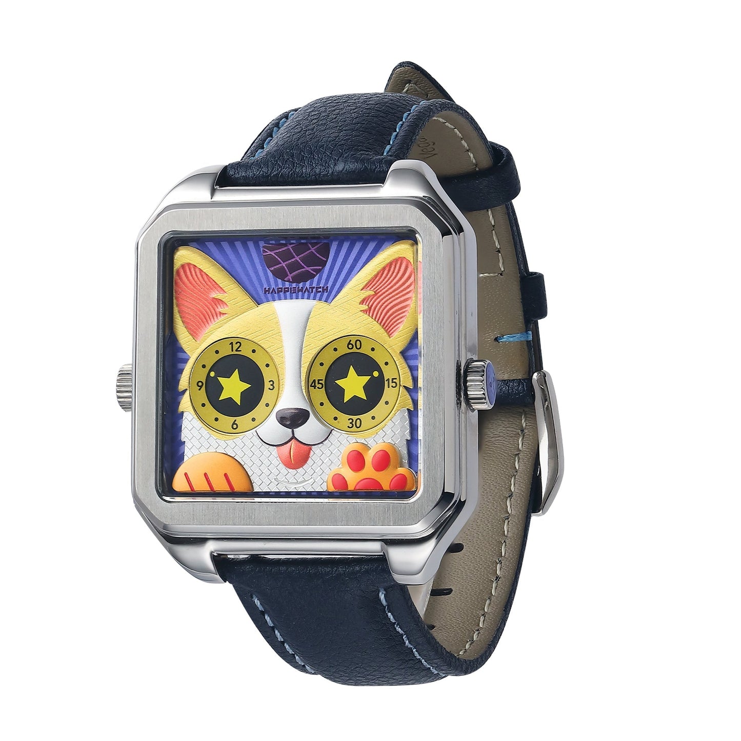 HappieWatch The Corgi Rebel — Modern Dog Watch with Attitude