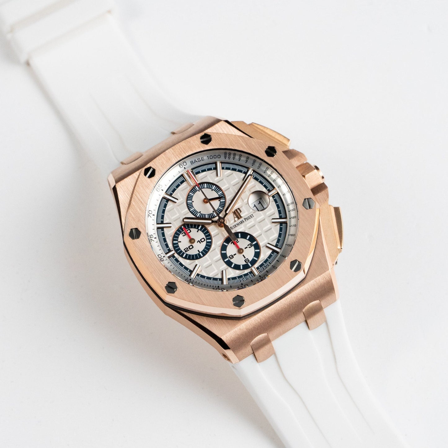 Audemars Piguet Royal Oak Offshore 26408OR.OO.A010CA.01.99 Chronograph ‘Summer Byblos Edition- Rose Gold White Dial Limited Edition