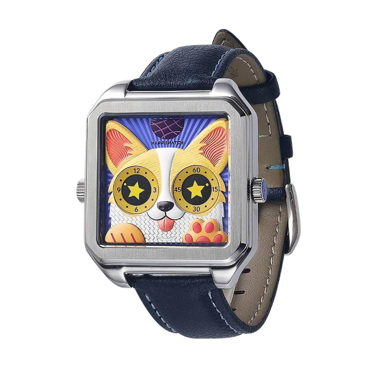 HappieWatch The Corgi Rebel — Modern Dog Watch with Attitude