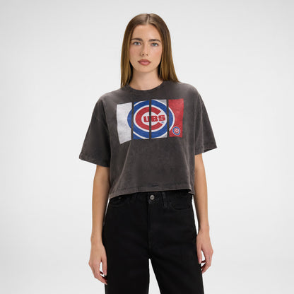Kansas City Chiefs Sport Night Black Cropped Women's T-Shirt