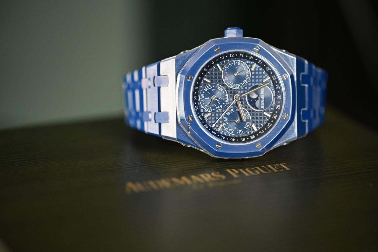 Audemars Piguet Royal Oak Perpetual Calendar 26579CS.OO.1225CS.01 Blue Ceramic Blue Dial