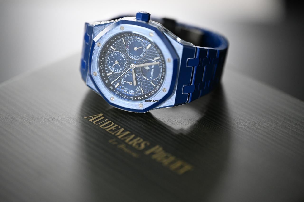 Audemars Piguet Royal Oak Perpetual Calendar 26579CS.OO.1225CS.01 Blue Ceramic Blue Dial