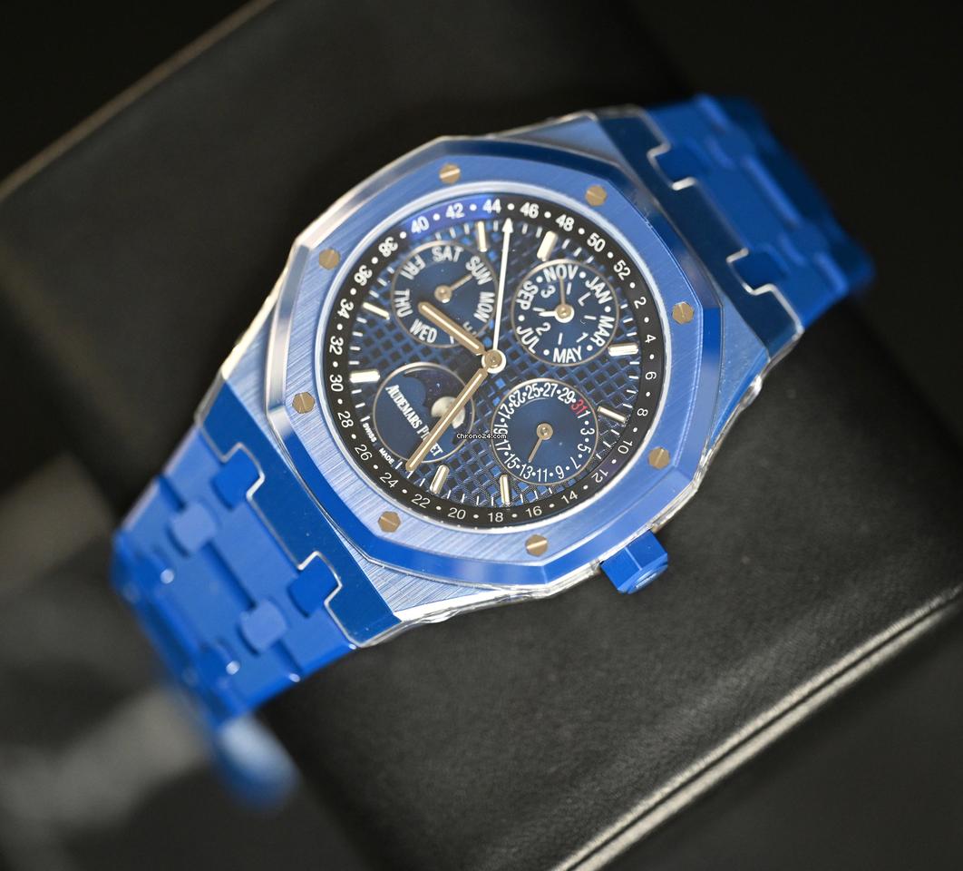 Audemars Piguet Royal Oak Perpetual Calendar 26579CS.OO.1225CS.01 Blue Ceramic Blue Dial