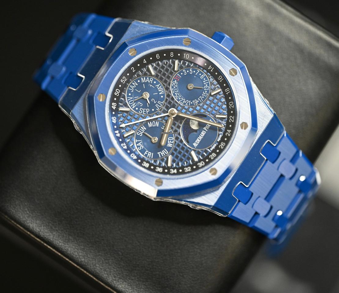 Audemars Piguet Royal Oak Perpetual Calendar 26579CS.OO.1225CS.01 Blue Ceramic Blue Dial