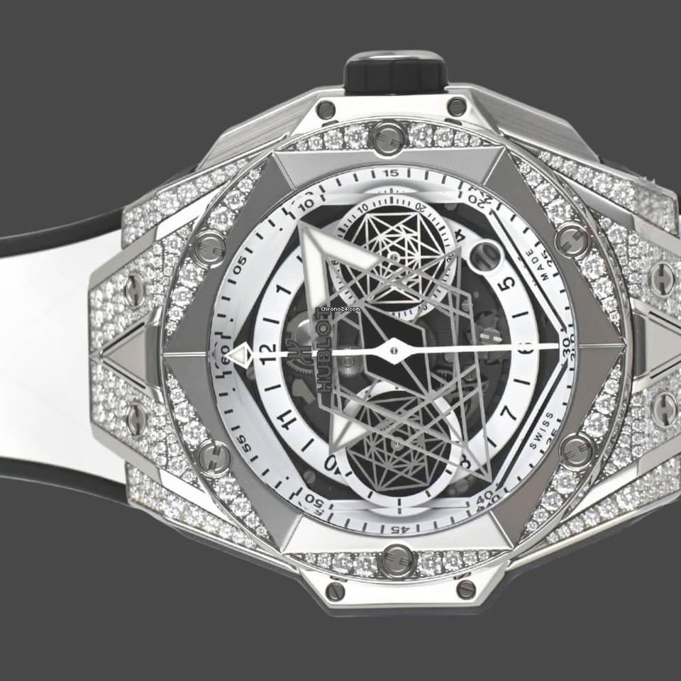 Automatic  White Pavé Dial Men-s Watch 45mm 418.NX.2001.RX.1604.MXM20
