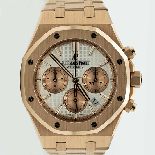 Audemars Piguet Royal Oak 26315OR.OO.1256OR.01 Chronograph Rose Gold Silver Dial (2020)