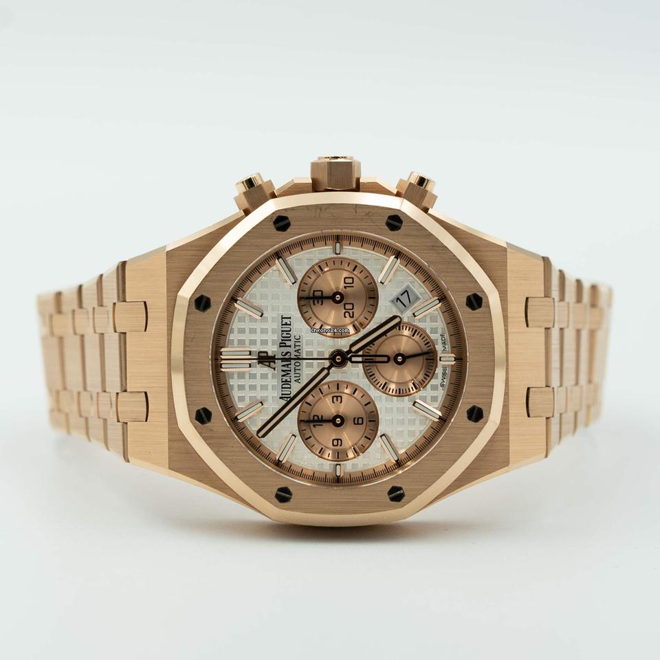 Audemars Piguet Royal Oak 26315OR.OO.1256OR.01 Chronograph Rose Gold Silver Dial (2020)