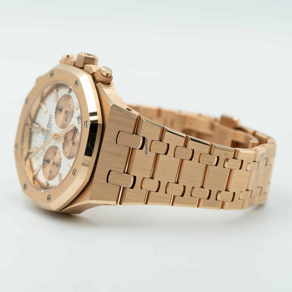 Audemars Piguet Royal Oak 26315OR.OO.1256OR.01 Chronograph Rose Gold Silver Dial (2020)