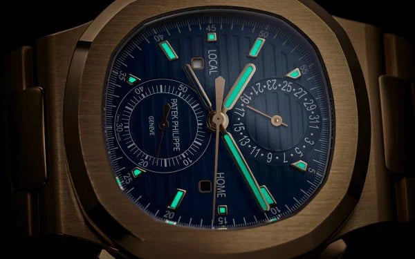 Patek Philippe Nautilus 5990/1R Travel Time Chronograph 2022 Blue Dial