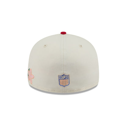 San Francisco 49ers Tonal Florals White 59FIFTY Fitted Hat