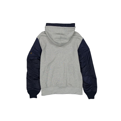 Alpha Industries x Chicago Bears Gray MA-1 Full Zip Fleece Jacket