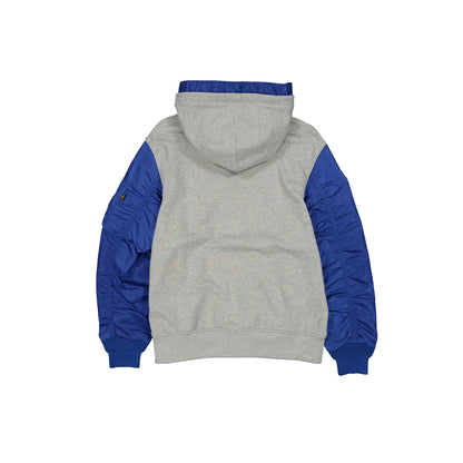 Alpha Industries x Buffalo Bills Gray MA-1 Full Zip Fleece Jacket