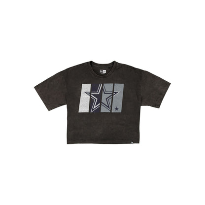 Dallas Cowboys Sport Night Black Cropped Women's T-Shirt