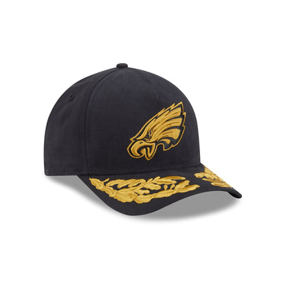 Alpha Industries x Philadelphia Eagles Black 9FORTY M-Crown A-Frame Snapback Hat