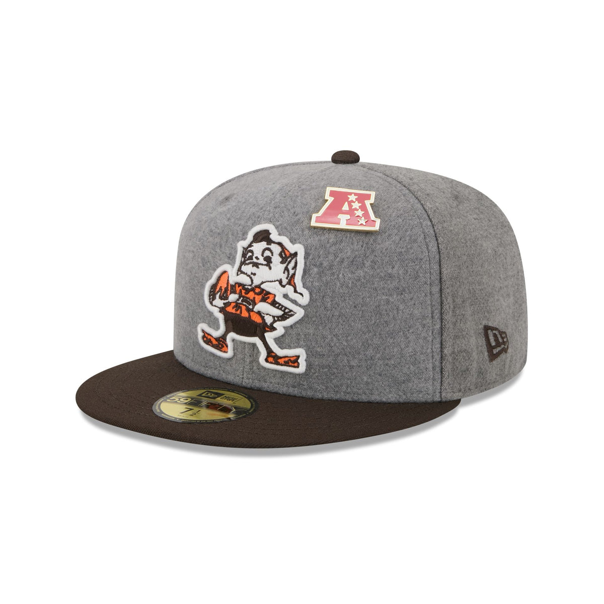 Cleveland Browns Heather Gray Wool 59FIFTY Fitted Hat