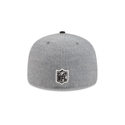 New Orleans Saints Heather Gray Wool 59FIFTY Fitted Hat