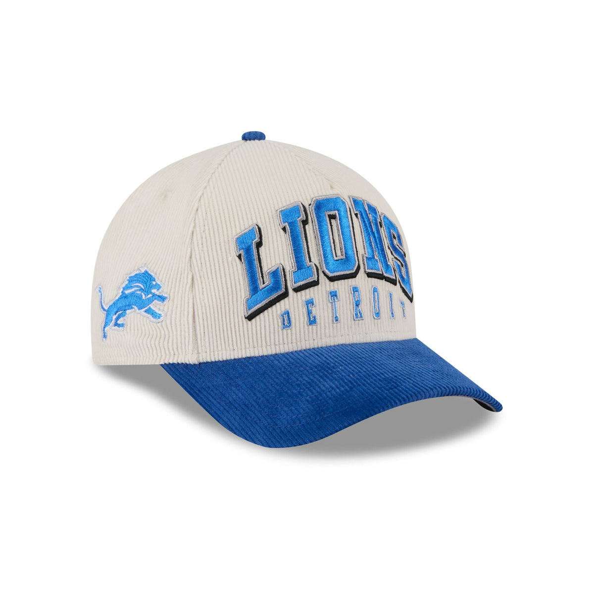 Detroit Lions Stacked Corduroy 9FORTY M-Crown A-Frame Snapback Hat