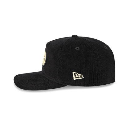 San Francisco 49ers Nostalgic Black Corduroy 19TWENTY Adjustable Hat