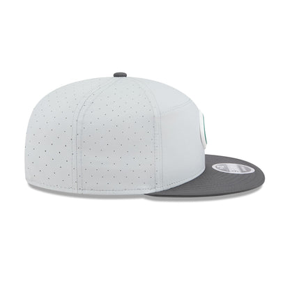 New York Jets 2025 Training Gray Split Panel 9FIFTY Snapback Hat