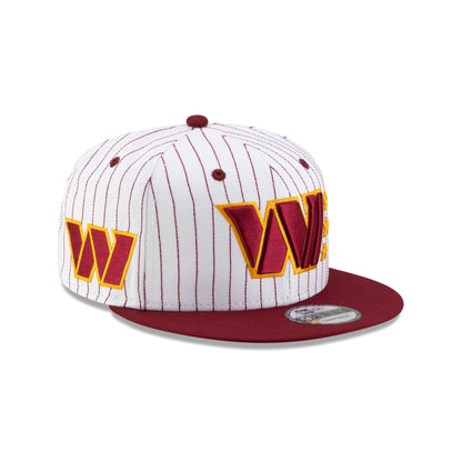 Washington Commanders Deceptor Pinstripe 9FIFTY Snapback Hat