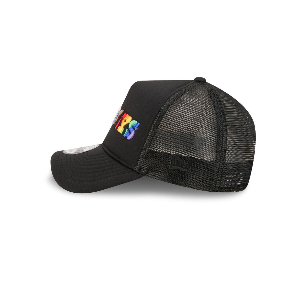Dallas Cowboys Rainbow Wordmark 9FORTY A-Frame Trucker Hat