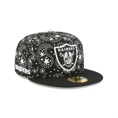 Las Vegas Raiders Star Studded 59FIFTY Fitted Hat