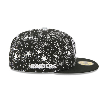 Las Vegas Raiders Star Studded 59FIFTY Fitted Hat