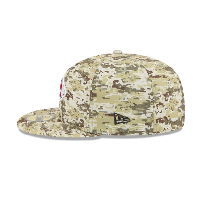 Kansas City Chiefs 2025 Salute to Service Fan Gear 59FIFTY Fitted Hat