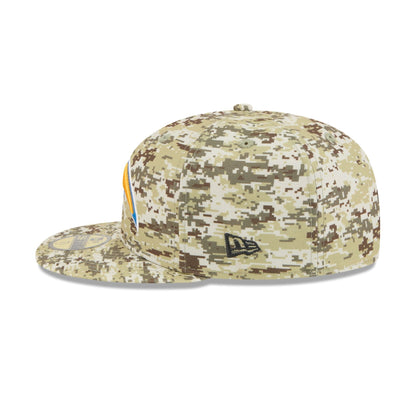 Los Angeles Chargers 2025 Salute to Service Fan Gear 59FIFTY Fitted Hat