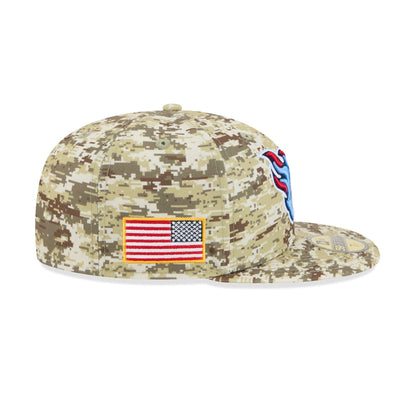 Tennessee Titans 2025 Salute to Service Fan Gear 59FIFTY Fitted Hat