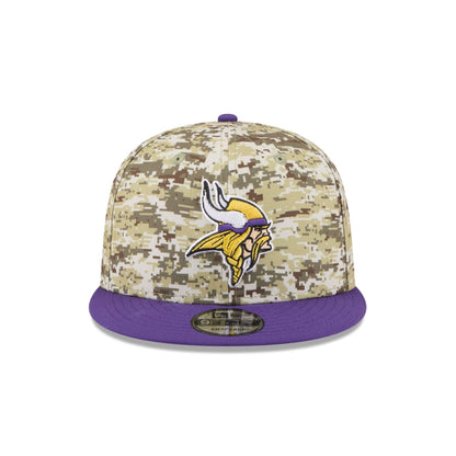 Minnesota Vikings 2025 Salute to Service Fan Gear 9FIFTY Snapback Hat