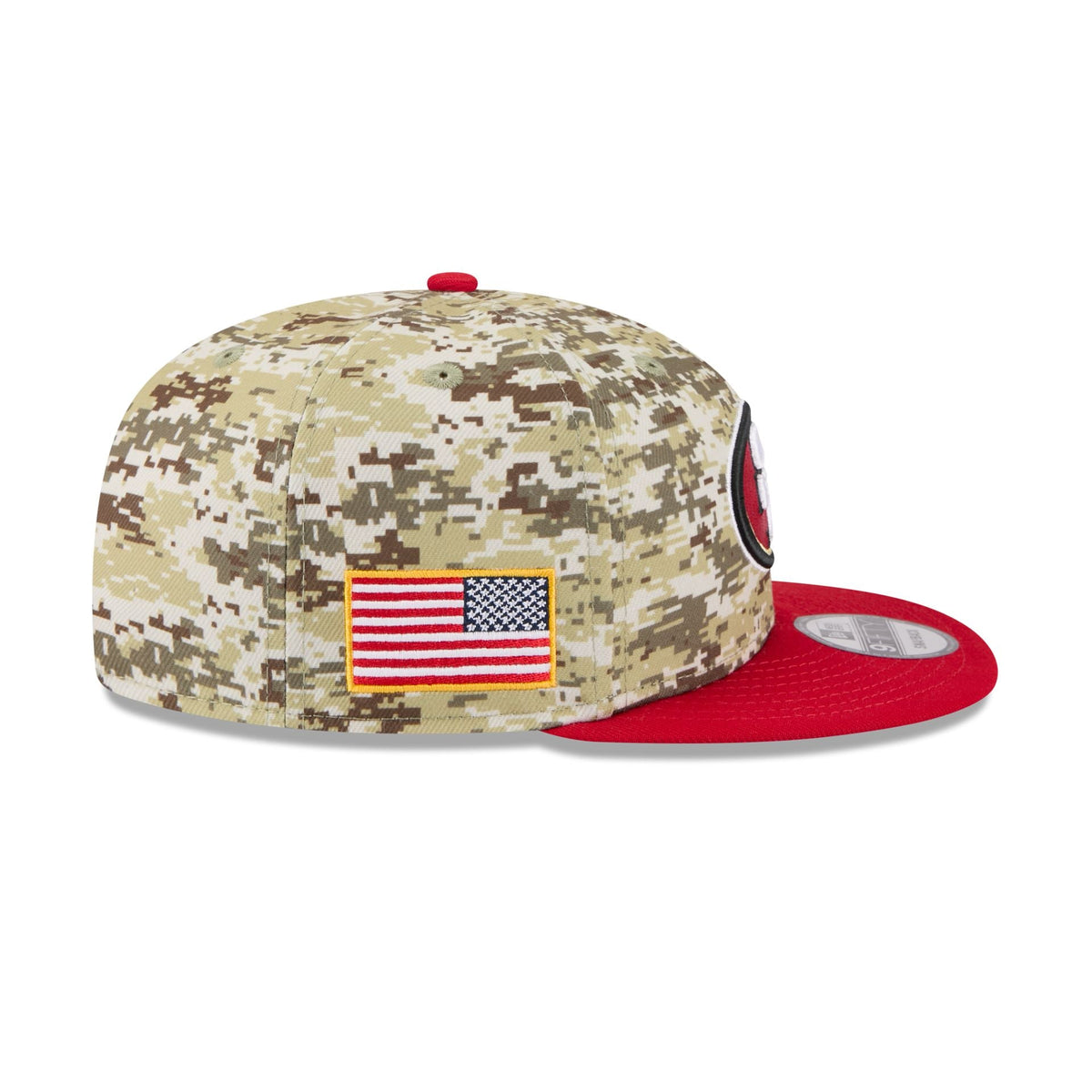 San Francisco 49ers 2025 Salute to Service Fan Gear 9FIFTY Snapback Hat