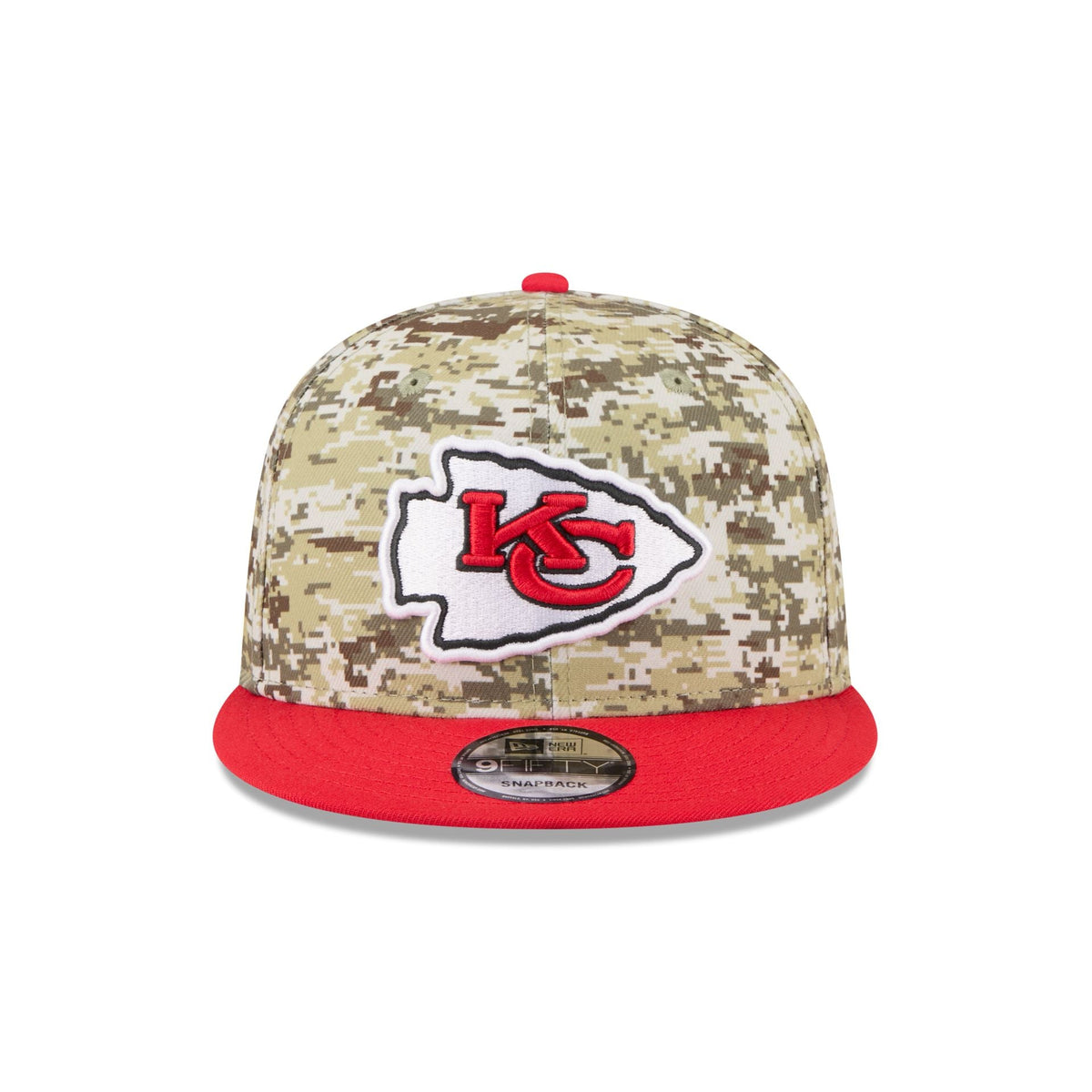 Kansas City Chiefs 2025 Salute to Service Fan Gear 9FIFTY Snapback Hat