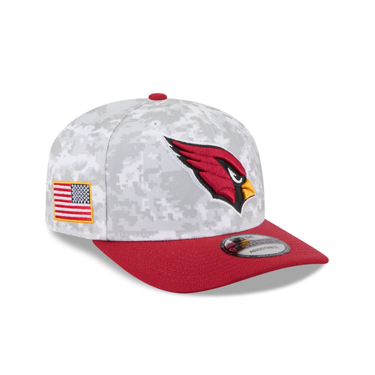 Arizona Cardinals 2025 Salute to Service Fan Gear 9SEVENTY Stretch-Snap Hat
