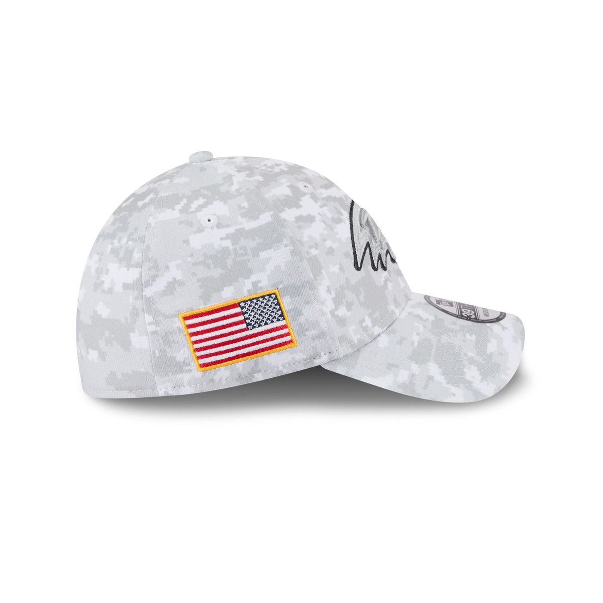 Baltimore Ravens 2025 Salute to Service Fan Gear 39THIRTY Stretch Fit Hat
