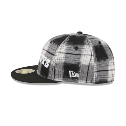 Dallas Cowboys Grunge Plaid Retro Crown 59FIFTY Fitted Hat