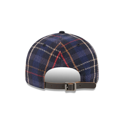 Green Bay Packers Grunge Plaid Retro Crown 9FIFTY Adjustable Hat