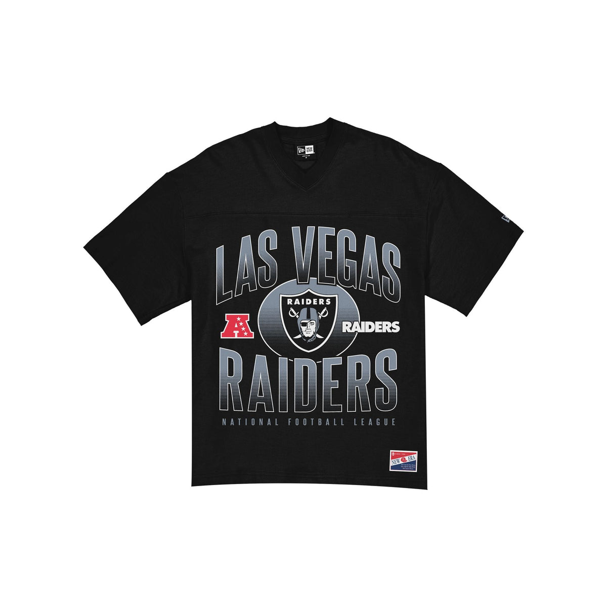 Las Vegas Raiders Throwback Black Boxy T-Shirt