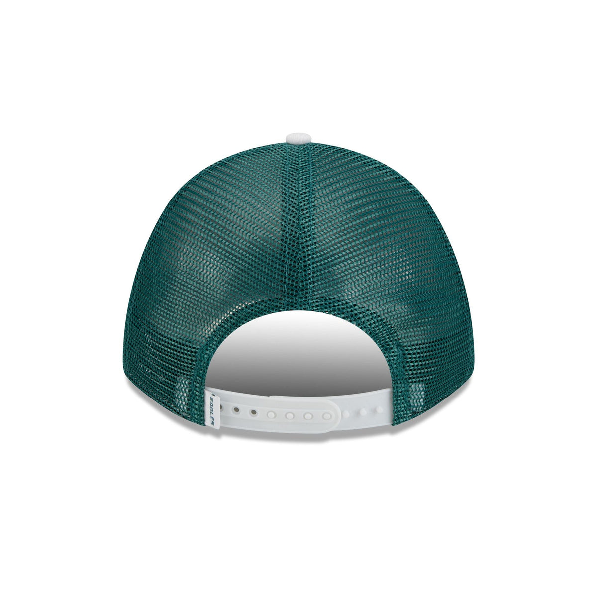 Philadelphia Eagles Optic White Felt Logo Women's 9FORTY M-Crown A-Frame Trucker Hat