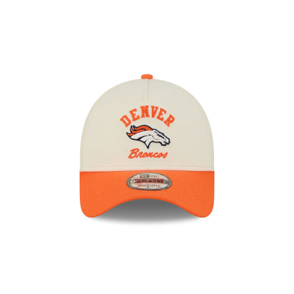Denver Broncos Chrome White Arched 9FORTY A-Frame Snapback Hat