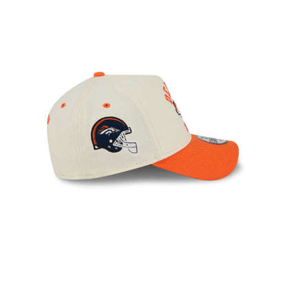 Denver Broncos Chrome White Arched 9FORTY A-Frame Snapback Hat